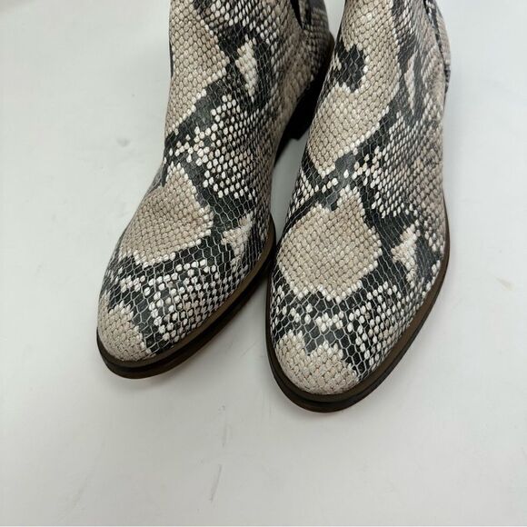 Lucky Brand Snake 8.5 black booties Chelsea style size 6.5 - Picture 6 of 8